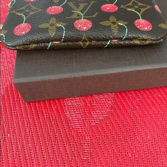 Authentic Louis Vuitton Monogram Cherry Pochette Coin Purse - Picture 6 of 15